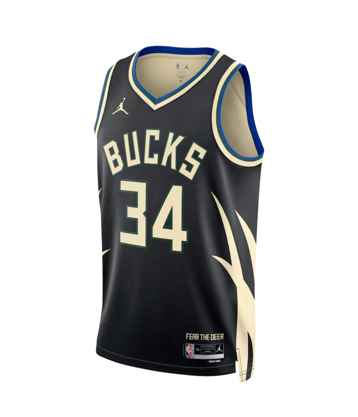 Maglia Milwaukee Bucks Jordan Statement Edition Swingman - Nera - Giannis Antetokounmpo
