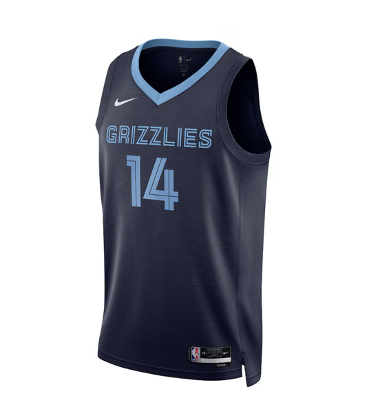 Memphis Grizzlies Nike Icon Swingman Jersey - Blu - Zach Edey