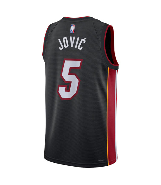 Maglia Miami Heat Nike Icon Edition Swingman - Nera - Nikola Jović