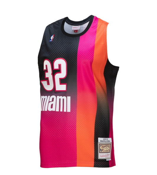 Maglia Mitchell & Ness Shaquille O'Neal Miami Heat nera 2005/06 Hardwood Classics Swingman