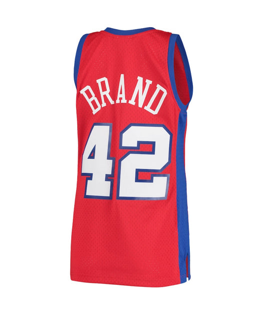 Maglia da uomo Swingman Mitchell & Ness Elton Brand rossa LA Clippers Hardwood Classics