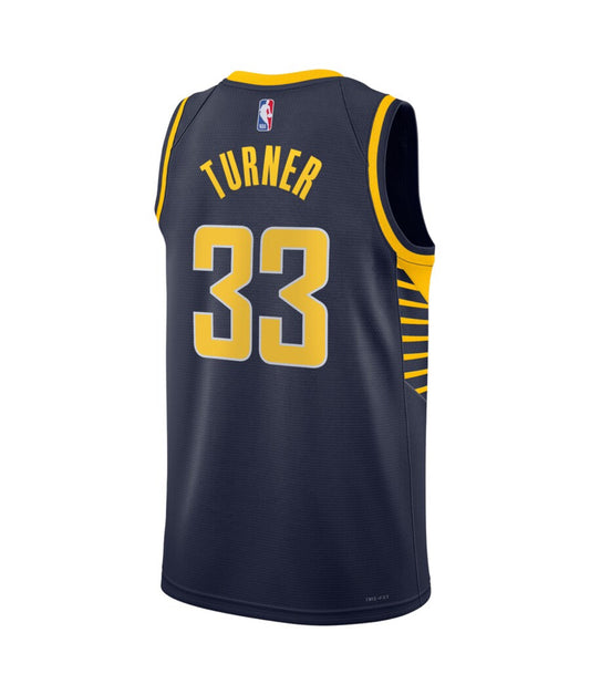Maglia Indiana Pacers Nike Icon Edition Swingman - Marina Militare - Myles Turner