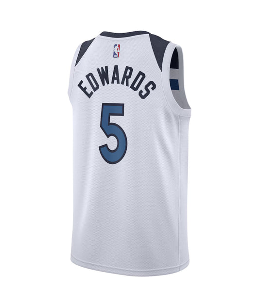 Maglia Minnesota Timberwolves Nike Association Edition Swingman - Bianca - Anthony Edwards