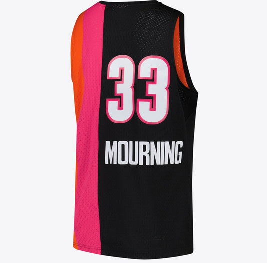 Miami Heat NBA Maglia Alonzo Mourning Hardwood Classics Road di Mitchell & Ness