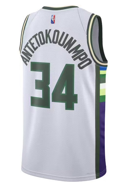 Maglia Nike NBA Milwaukee Bucks City Edition Giannis Antetokounmpo