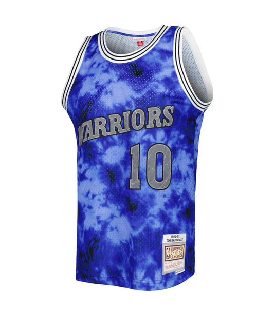Maglia Mitchell & Ness Tim Hardaway blu Golden State Warriors